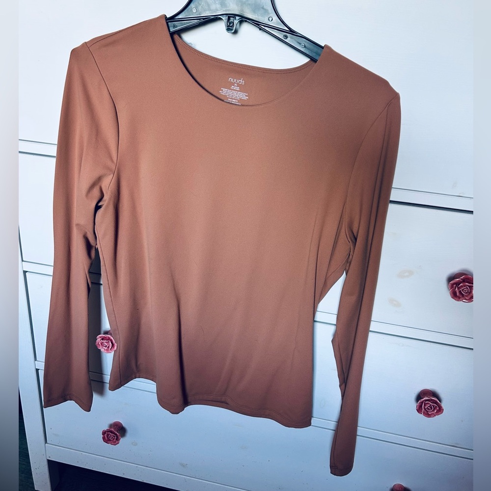 Nuuds Clay Fitted Long Sleeve Blouse XL